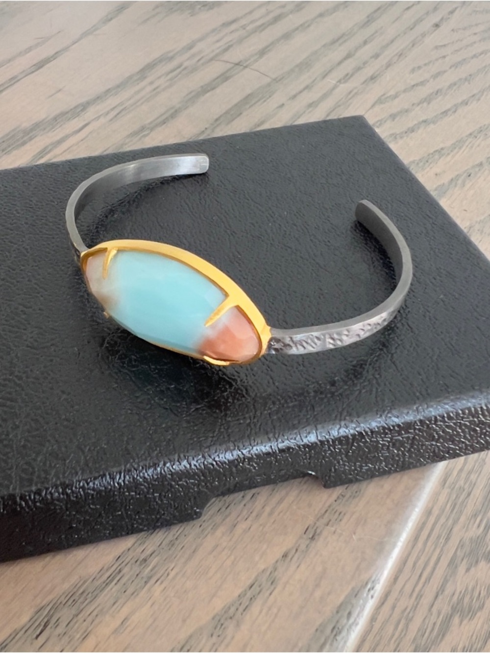 Free People Robindira Unsworth Amazonite Cuff Bracelet - Picture 5 of 8